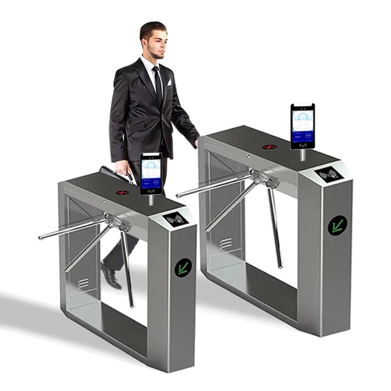 karsun newest tripod turnstile card gate access control smart card reader system automatic waist height tripod turnstile