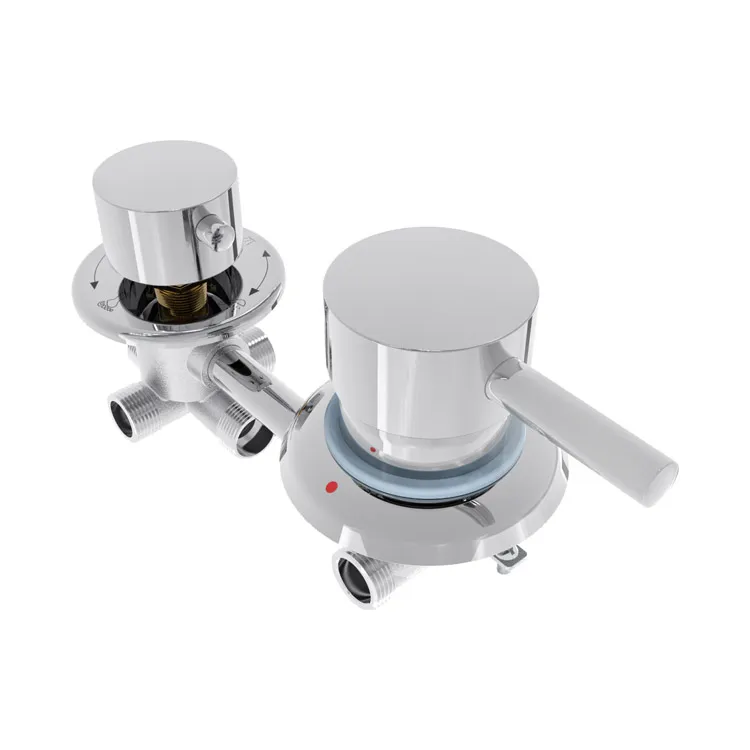 Wall Mount 2 Ways to 5 Ways Shower Diverter Valve Mixer Faucet Concealed Shower Mixer