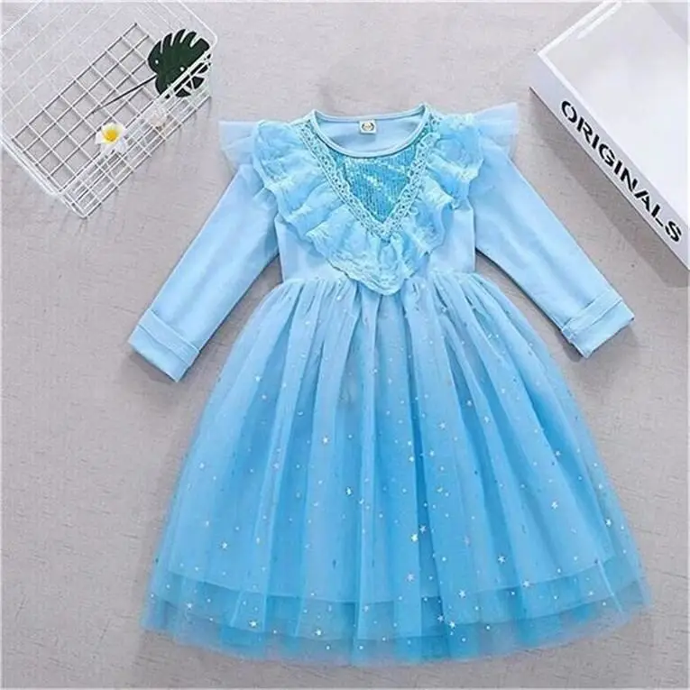 Simple Custom 4 Years Old Prences 6Year Girl Baby Dress Tween Girls Dresses