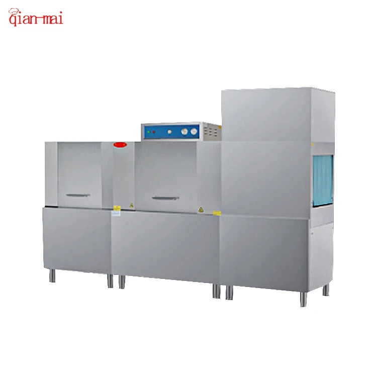 Factory Price Commercial Dishwashing Machine Hotel School Canteen Stainless Steel Conveyor Industrial Dishwasher