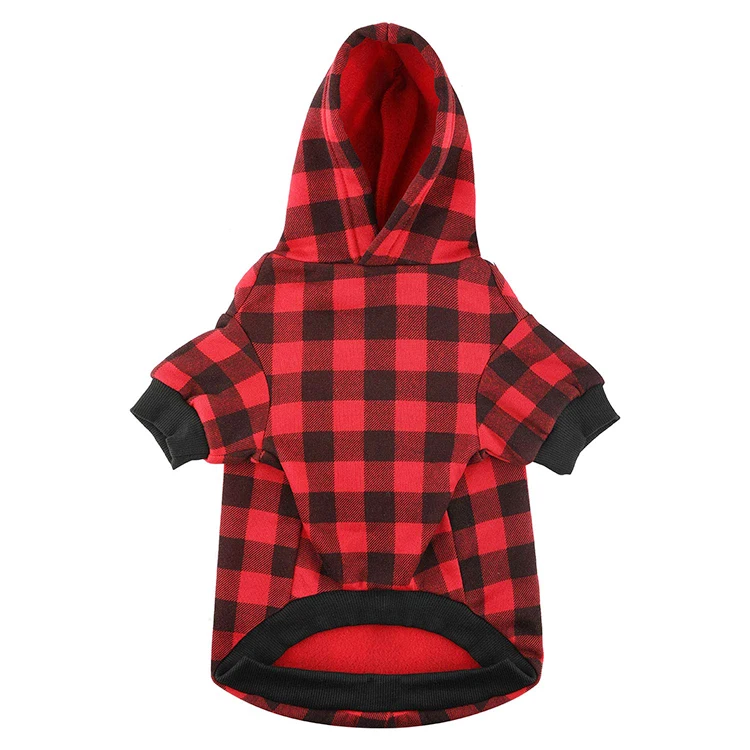 Fashion big pet coat plaid cotton winter dog clothes cloth
