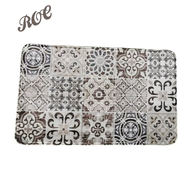 Artificial Cashmere Printed Door Mat Rug
