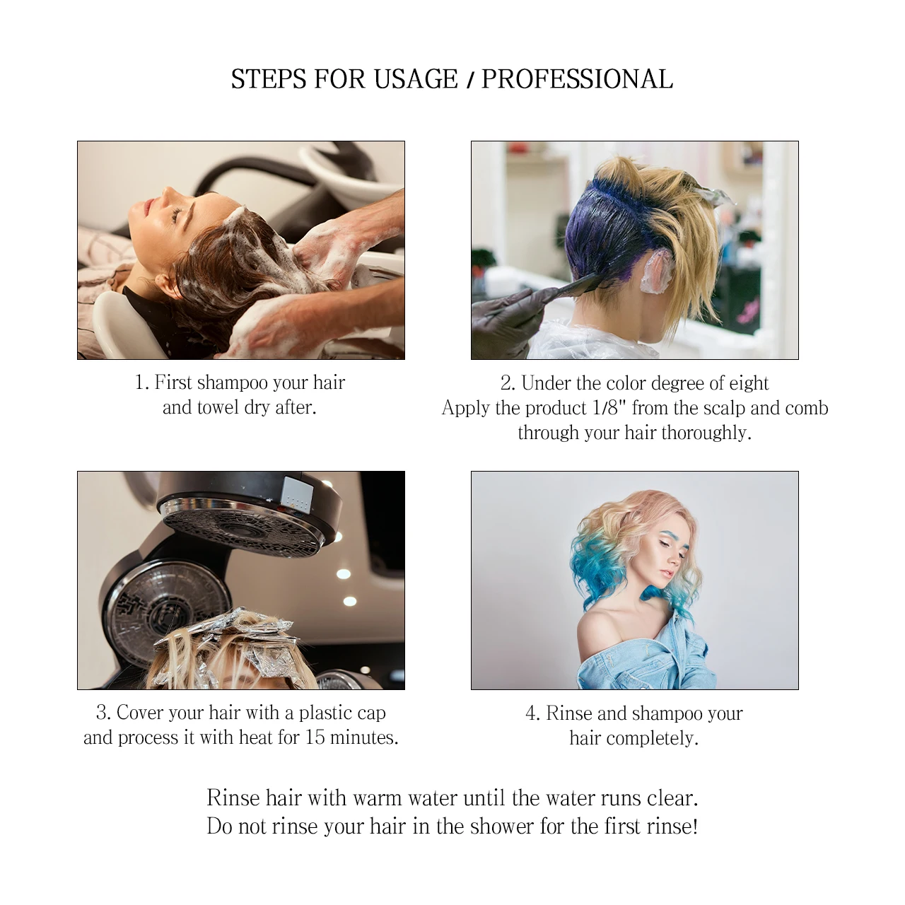 Premium organic professional wholesale hair dye