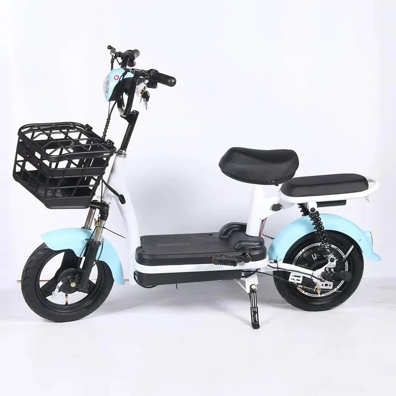 2024 New Adult Electric 2-Wheel E-Bikes Smart Digital 350W Battery Power 48v City Bicycle with Two Seats Good Price