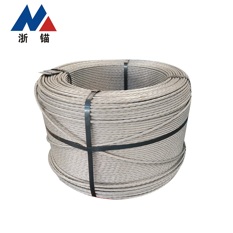 7 wires galvanized steel strand 12.7mm 15.7mm