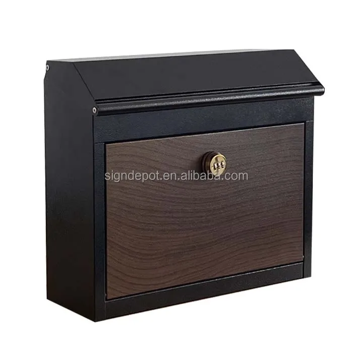 Explosive Models Modern Wall-Mounted Steel Mailbox Residential Outdoor Post Box  Hot Selling Letter Box  with Lock