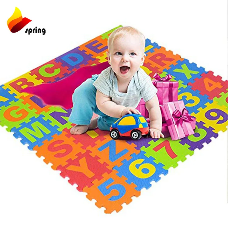 Eva Foam Floor Mats Alphabet Number Cartoon Interlocking Puzzle Crawl Play mat For Kids Baby Child
