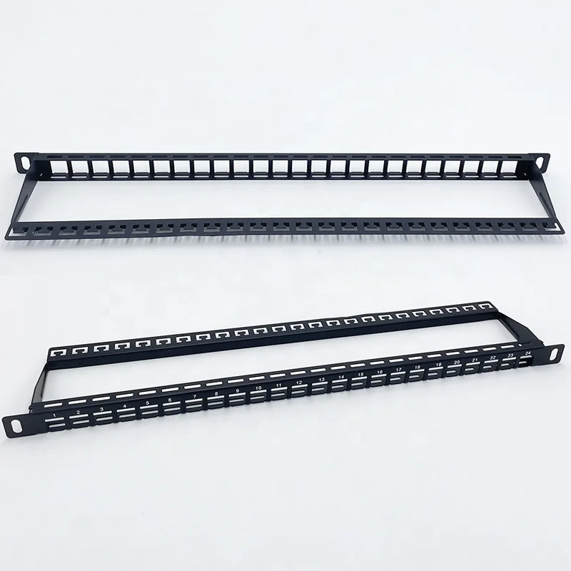 0.5U High Density blank Patch Panel 24 ports for UTP keystone jacks