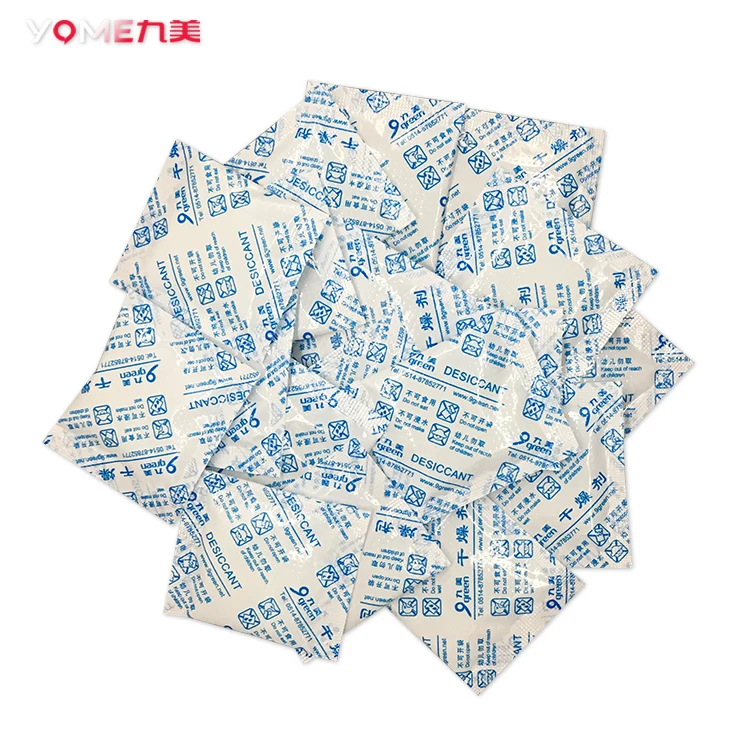 Yome 5-50grams of magnesium chloride desiccant Mg-dry customized  high performance desiccant for Mg-dry moisture absorber bag