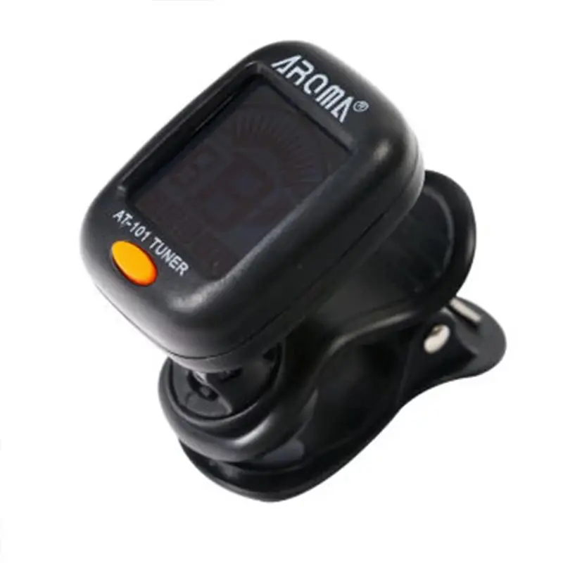 Digital Clip-on Electric Tuner For Guitar Chromatic Bass Violin Ukulele Universal Portable Foldable Tuner bass guitars