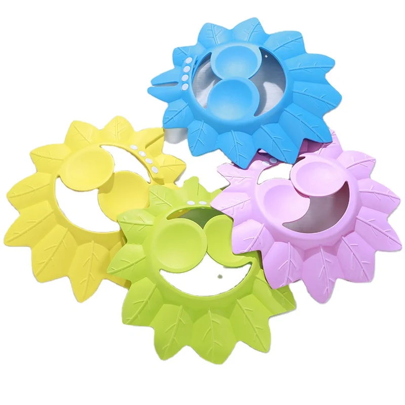 
Stocked baby shower cap adjustable hair wash toddler shampoo cap soft foam bathing bath protect cap hat for kid 