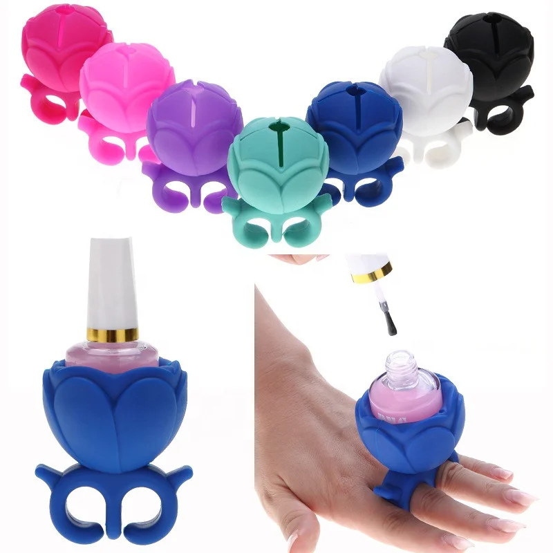Nail Polish Holder Silicone Finger Divider Nail Tool Base Holder