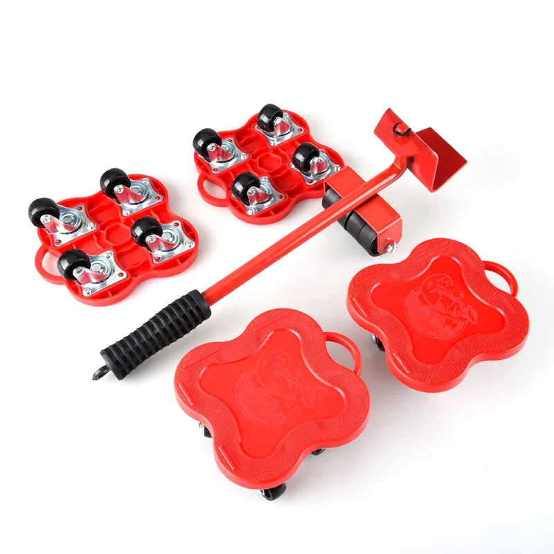 Heavy Duty Furniture Mover Lifter Tools with Universal Wheels Pulley Furniture Move Flexible Steering