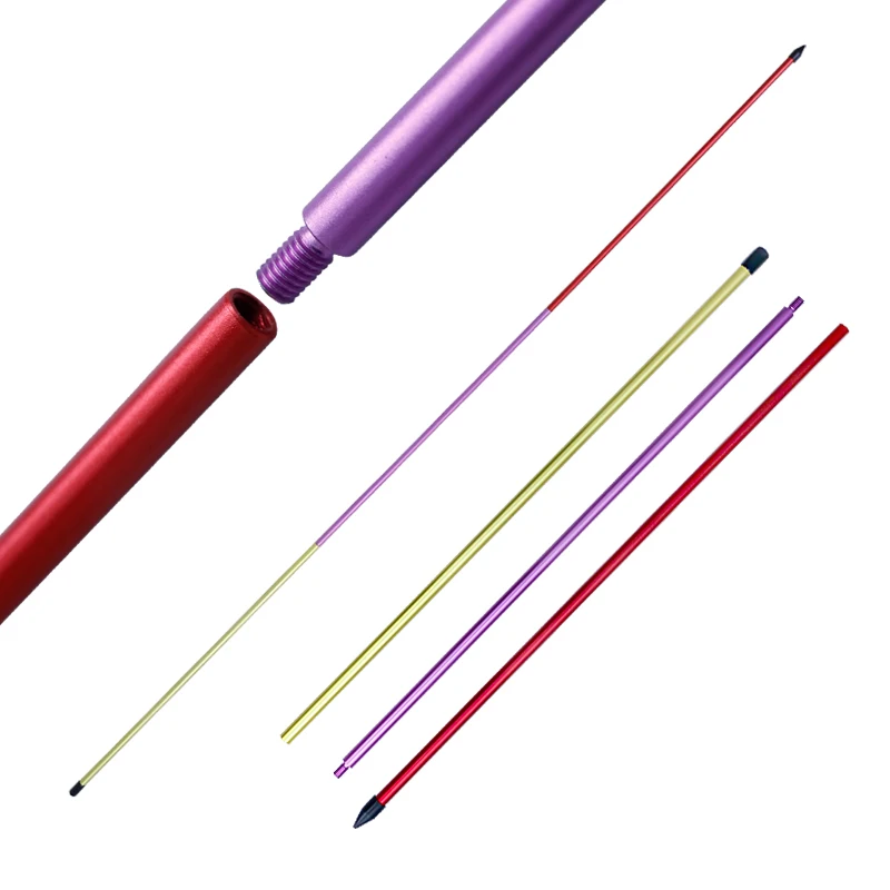 Konday Custom Golf Training Aids Three-color Aluminum Alignment Sticks Durable Unbreakable New Metal Golf Alignment Rod