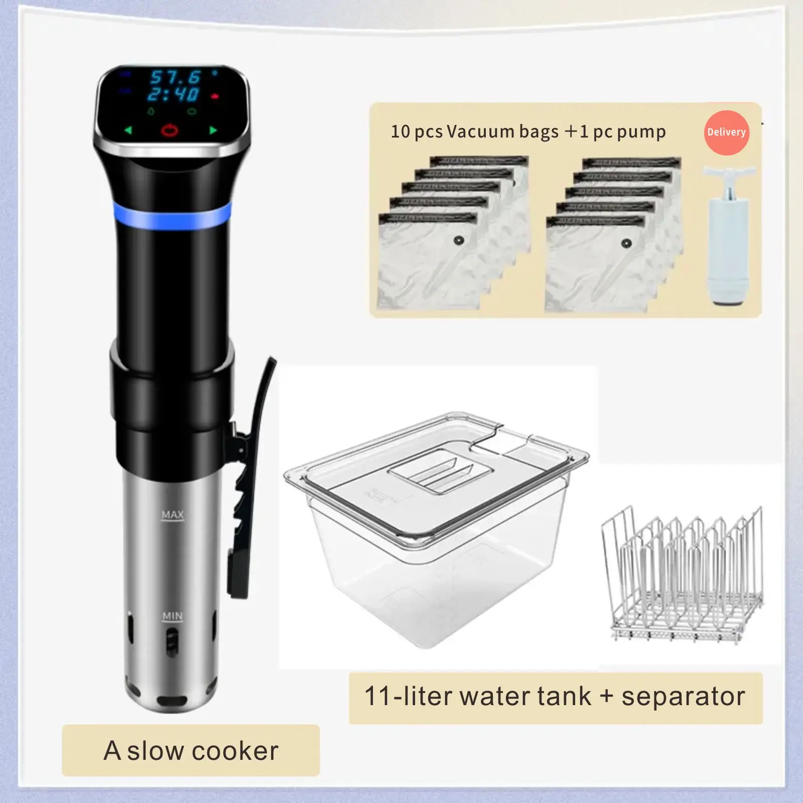 Электрический погружной циркулятор кулинарная машина Sous Vide WIFI с точным управлением вакуумная пищевая плита Мультиварка