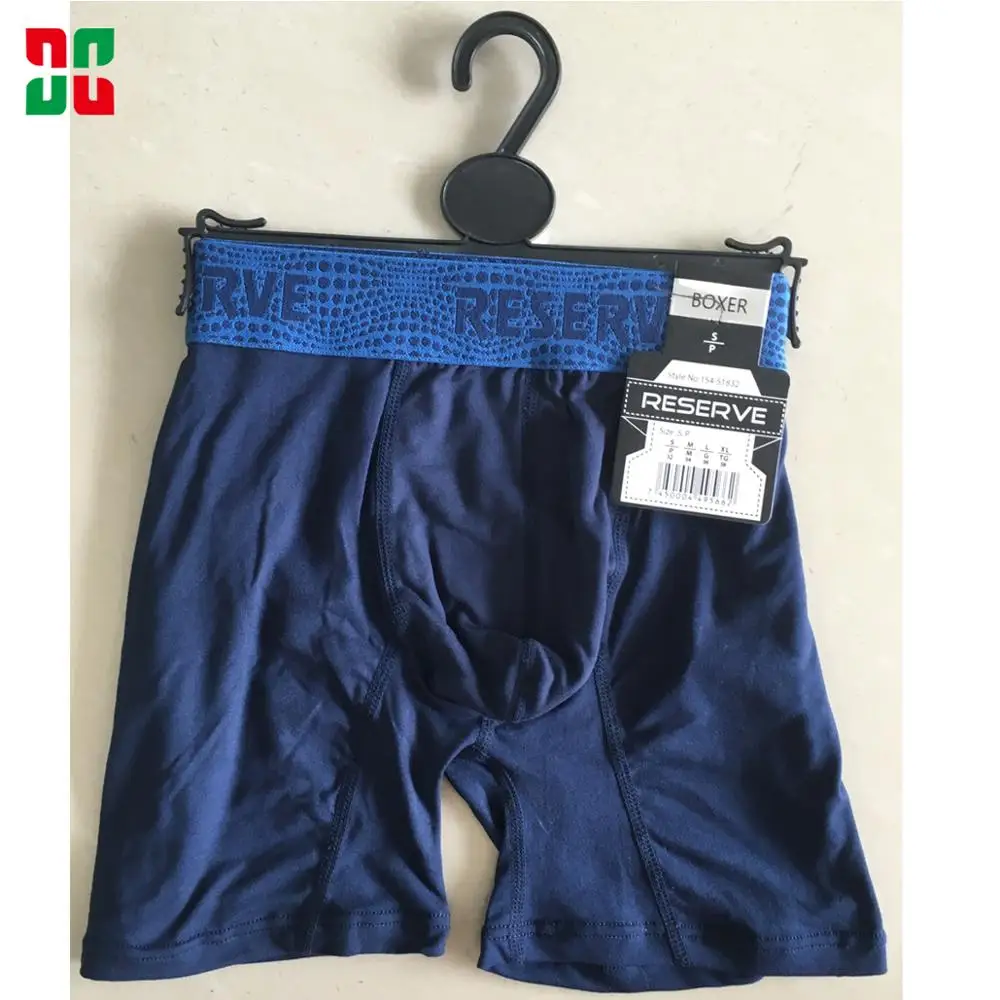 supermarket hanger packing custom waistband nylon boxer mens panties