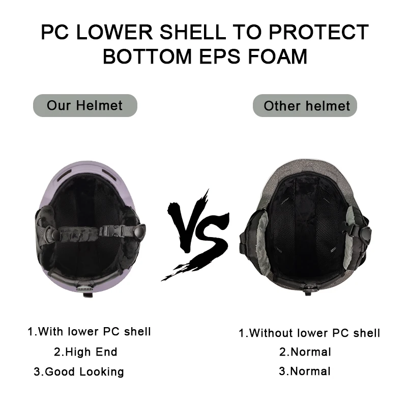 Factory wholesale Adjustable helmet for snowboard skiing winter OEM women men Adult ski snow helmet with ce en1077 certificated