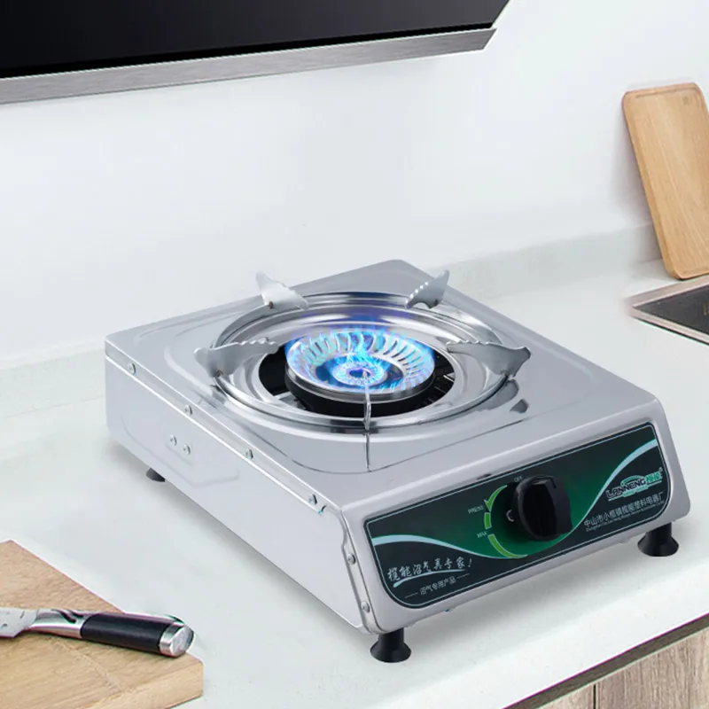 Household biogas table top cooker single stove burner stanless steel stove