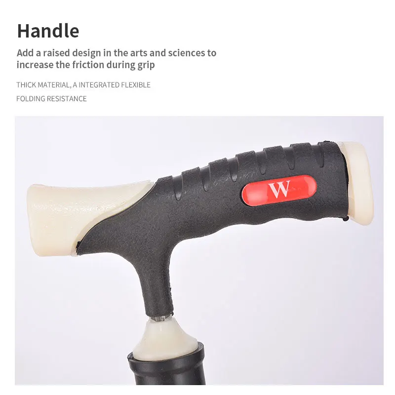 Aluminum Alloy Telescopic Outdoor Hiking Stick Adjustable Length Walking Stick For Elderly People Walking  Cane