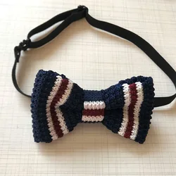 Долгосрочная поставка, модные креативные детские галстуки-бабочки Genya, галстук-бабочка в полоску для официальной одежды