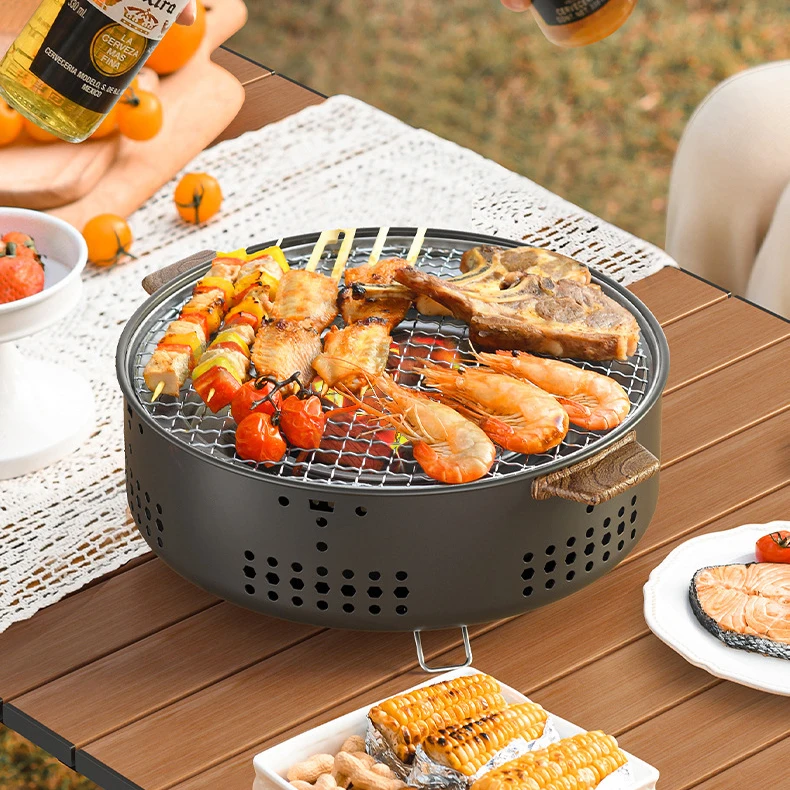 Tea Table Around The Hearth Portable Cheap Outdoor Patio Garden Barbecue