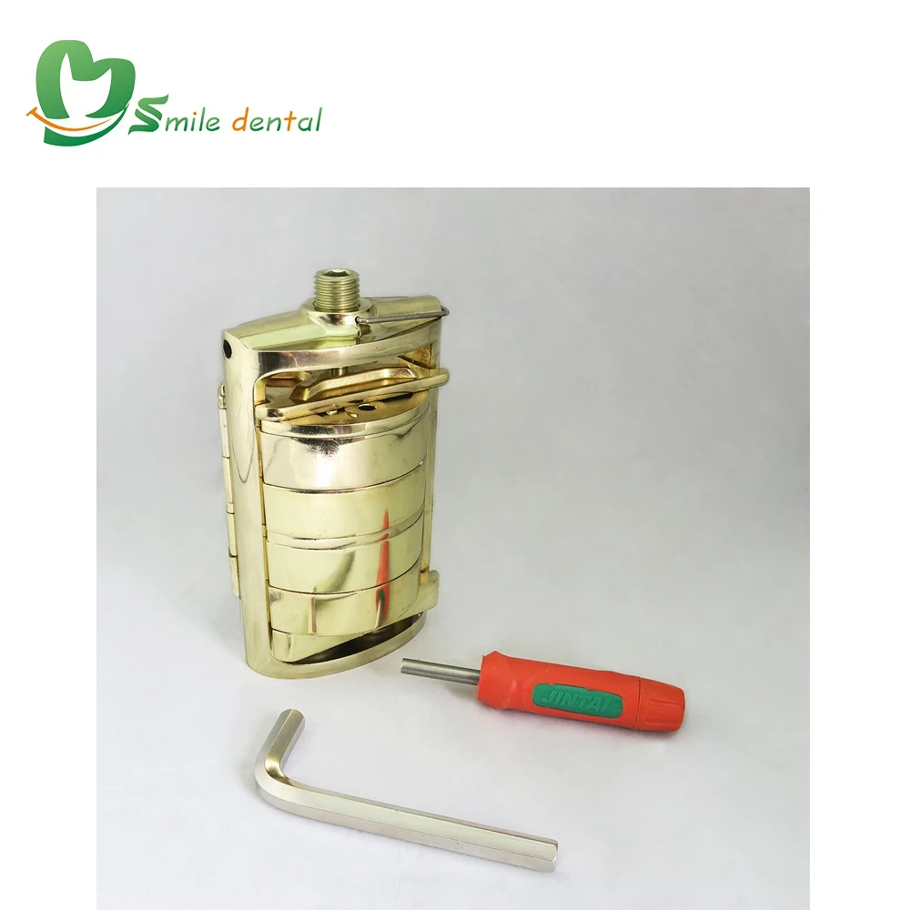 Dental lab press compress with 2 denture flasks