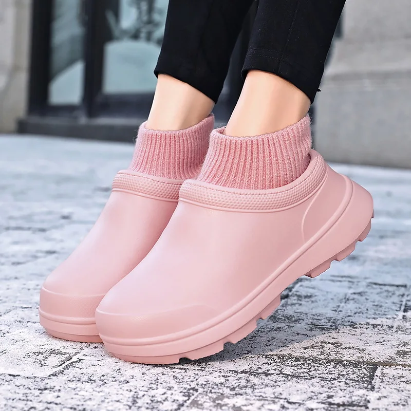 Eva Winter Best Selling Cotton Rain Shoes Waterproof And Non-Slip Shoes Safety Work Shoes Snow Boots Woman