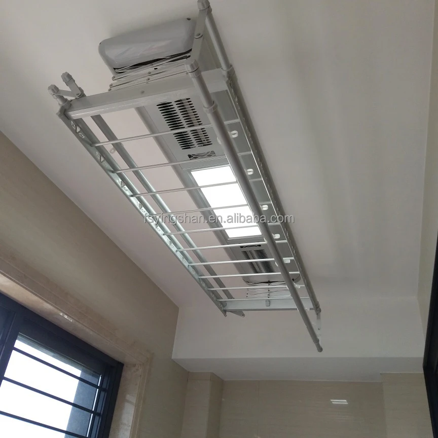 Smart Laundry Supplies Balcony Interior Electric Cloth Dryer Automatic Lighting Systems with Hanger Lines for Clothes Drying