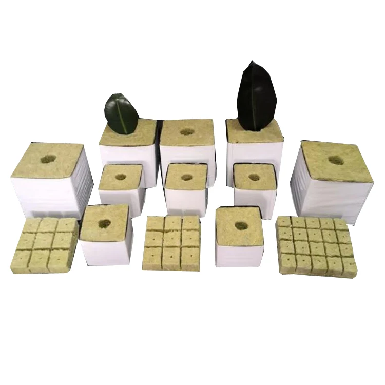 Чистый гидропонный сельскохозяйственный блок для выращивания и пересадки камневой шерсти