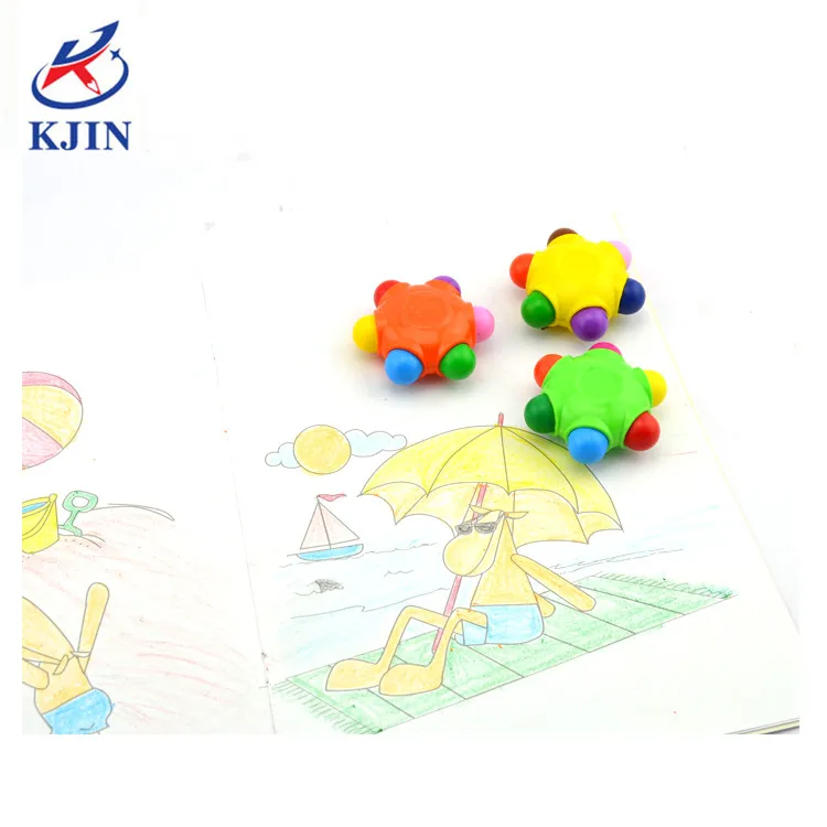 China Professional New Model Multi Colorful Creative Plastic 3D globe Star shape Crayon for kids DIY Drawing Gift Supplies