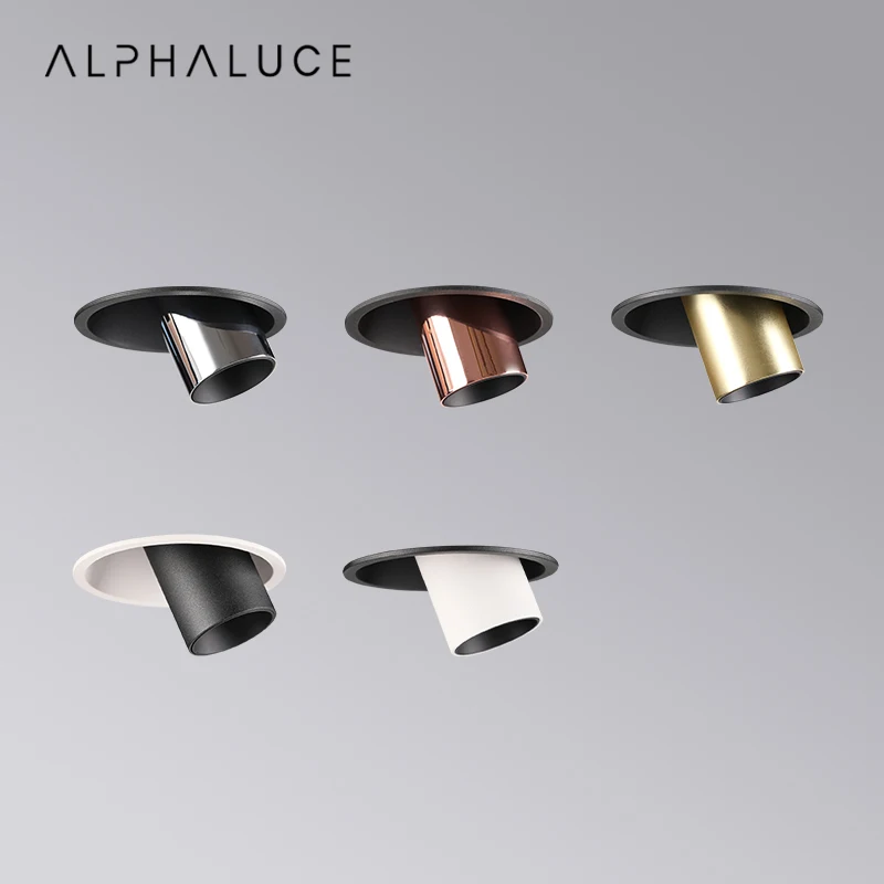 COB Dimmablee Trimless Tube Single Ceil Light Alpha Downlight Recess Long Spot Led