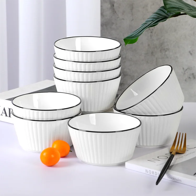 Nordic Ceramic Tableware Western Dinner Plate Strengthened Porcelain Unbreakable Tableware Sets luxury Ceramic Fruit Plate