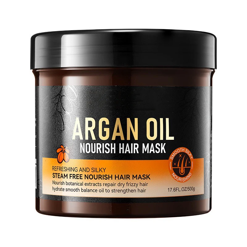 Natural Hair Care Argan Oil Growth Shampoo Conditioner Hair Mask Edge Control Set Dandruff Anti Hair Loss Shampoo