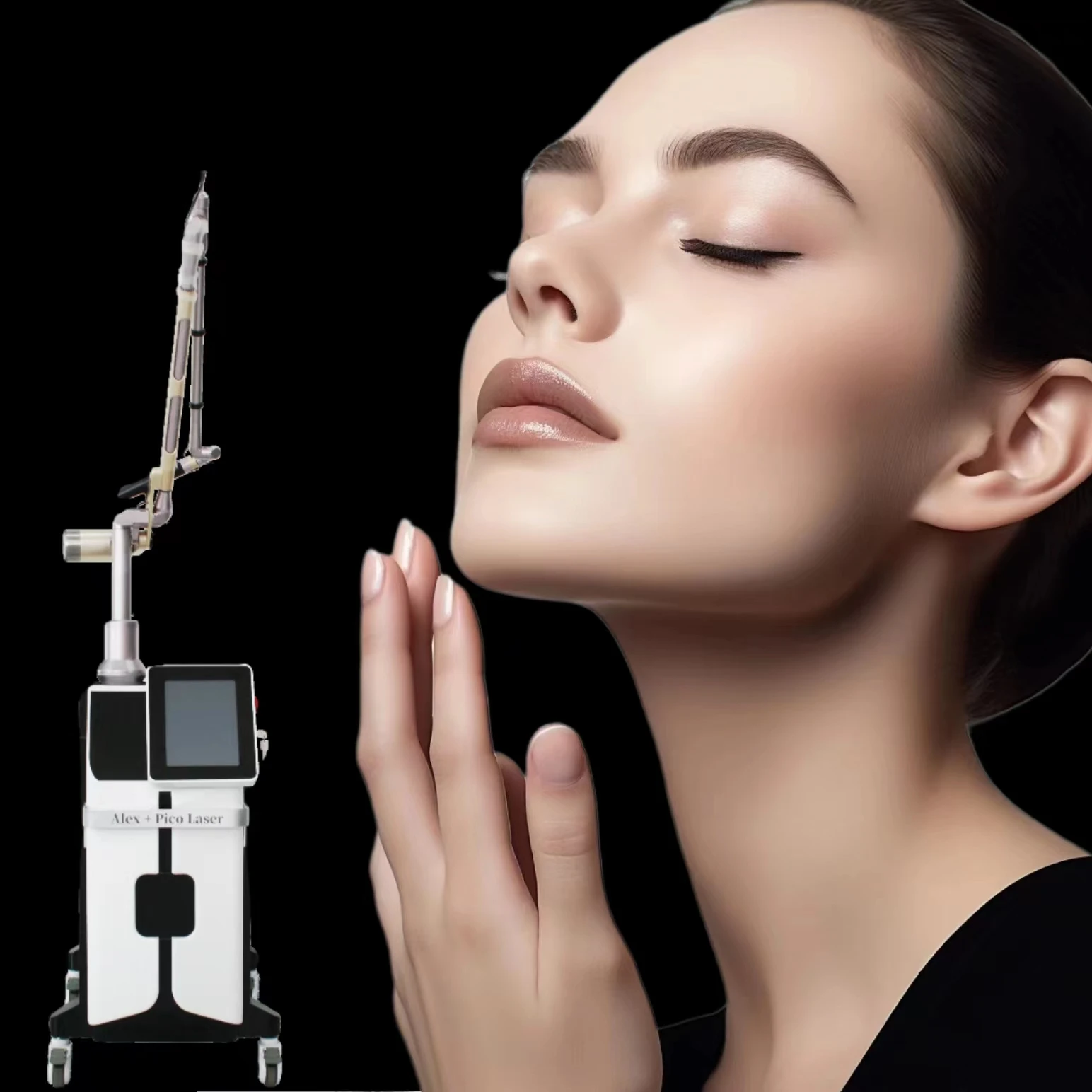 Fast deli laser high quality Korea imported arms 750ps for tattoo removal high power 3000w  laser singe&double rods