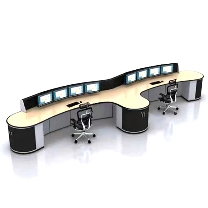 Kehua Fuwei Height-adjustable Work Surface Collaborative Workstation Ergonomic Command Center Furniture Industrial Control Room