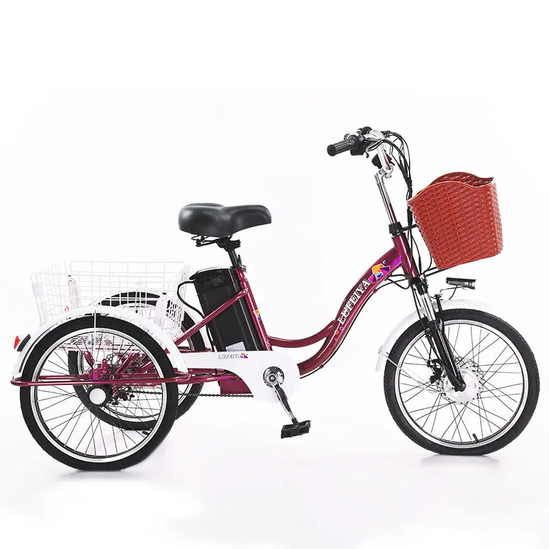 Hot Sale Russian 48V350W front hub motor electric cargo tricycle steel frame 3 Wheel 20*1.75 Electric Bike cargo e-tricycle