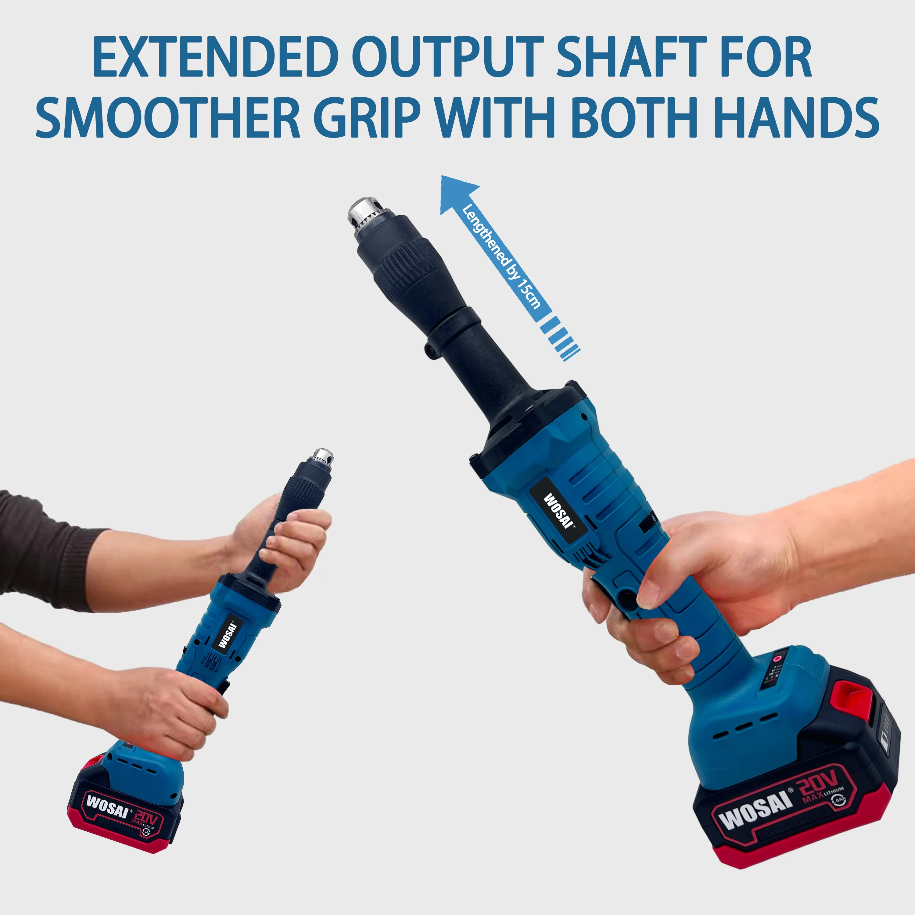 Industry Small Pen Handheld Engraving 20V Brushless Grinder Long-shaft Chuck Version Electric Grinding Machine