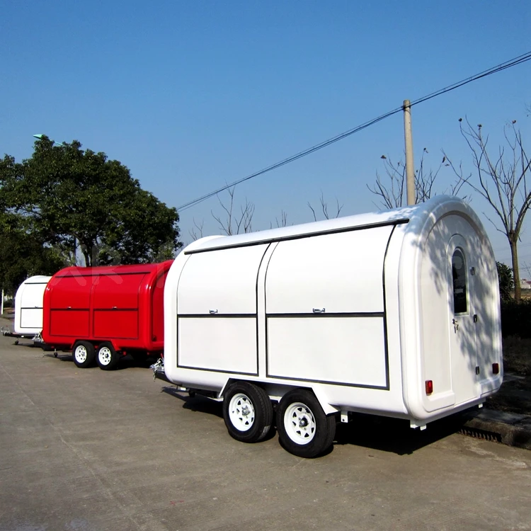 New design 12 ft fully equipped mobile food truck or trailer with sinks and lights 3.5 m