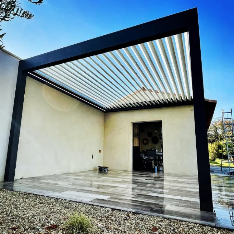 Pergolas arches trees pergolas  Aluminum Deck Patio Cover  Opening Louver Roof System Arches Arbours