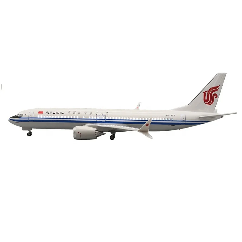 Souvenir Gift Large Scale 1:85 47cm Boeing737 MAX8 Air China Decorative Model Airplane