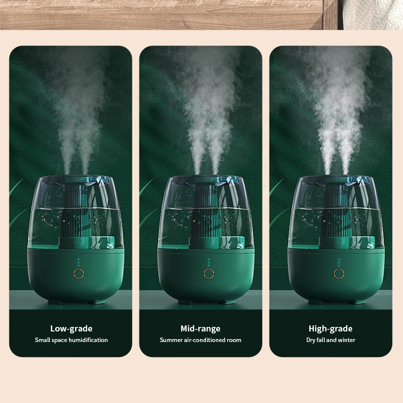 Newest OEM/ODM Wholesale Super Quiet Intelligent AI Voice Control Dual Mist Air Humidifier for Household Office