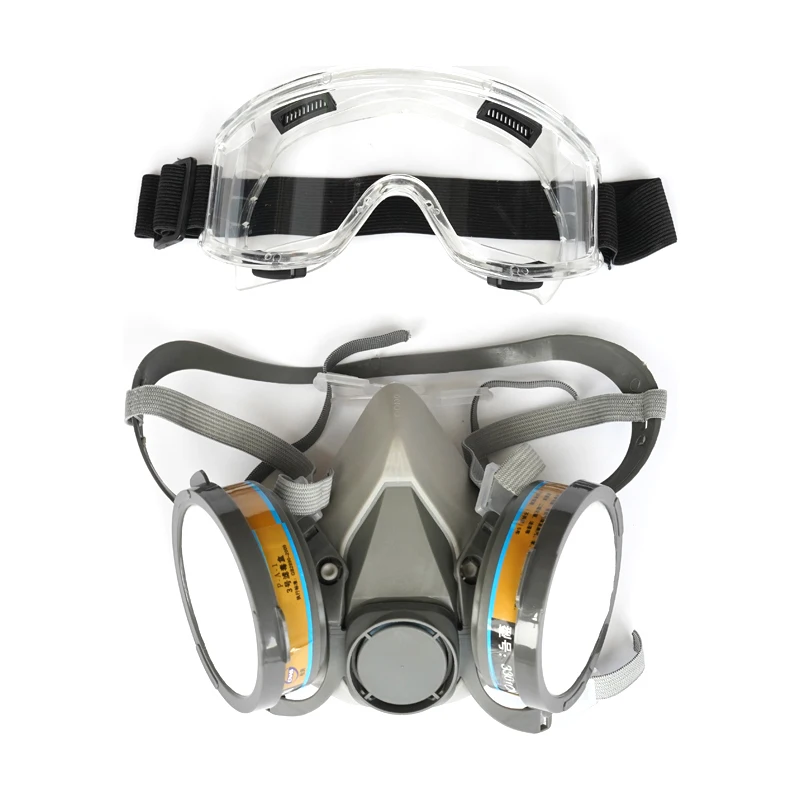 Anti-Virus Fully Full Silicone Mask Enclosed Dust-Proof Pesticide Spray Paint Chemical Gas Protection Mouth Nose