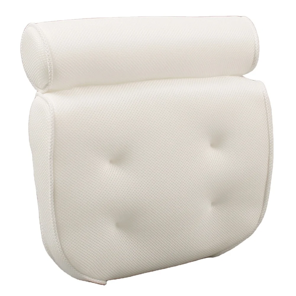 Sustainable and Breathable High Quality antisilp bath pillow spa bathtub cushion head