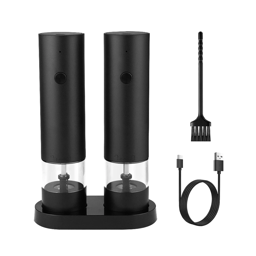 Best Quality Automatic Pepper Grinder Electronic Salt And Pepper Shakers Usb Rechargeable Electric Salt And Pepper Grinder