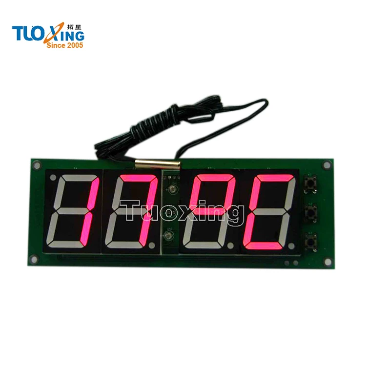 4 digit 1.5 inch bus digital clock with temperature and date display