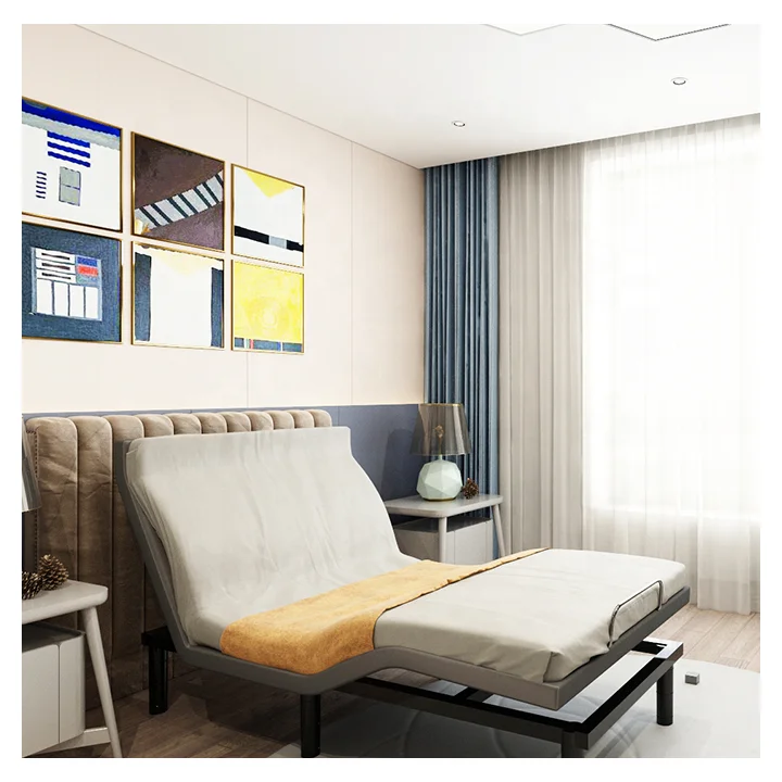 700lbs Max Load Smart Multifunctional Adjustable Bed Base King Adjustable Bed frame twin Electric With Massage