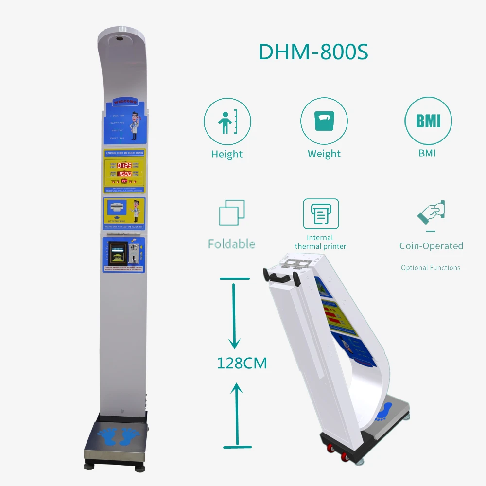 DHM-800S   Electronic weighing machine with height  measurement ,digital human body scale