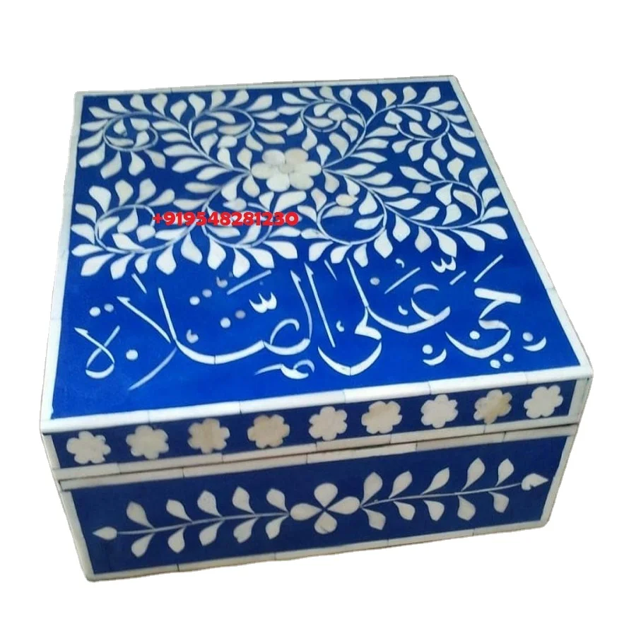 
Шкатулка для ювелирных изделий с костяной инкрустацией, красивая акриловая и деревянная коробка для ювелирных изделий ручной работы/ручная работа 