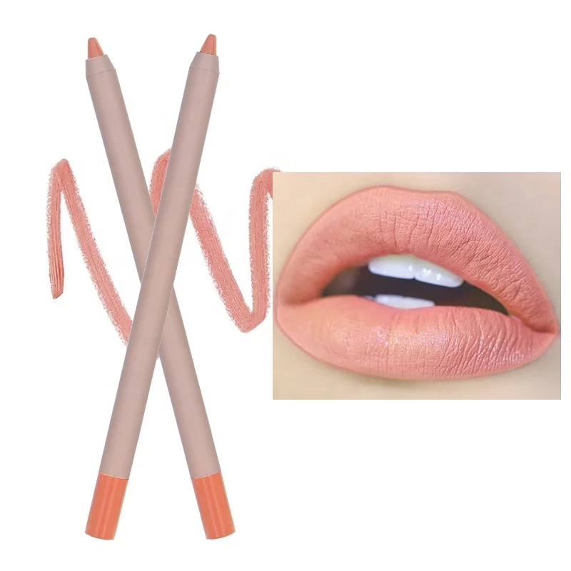 Nude color lip liners custom private label vegan waterproof creamy lip liner