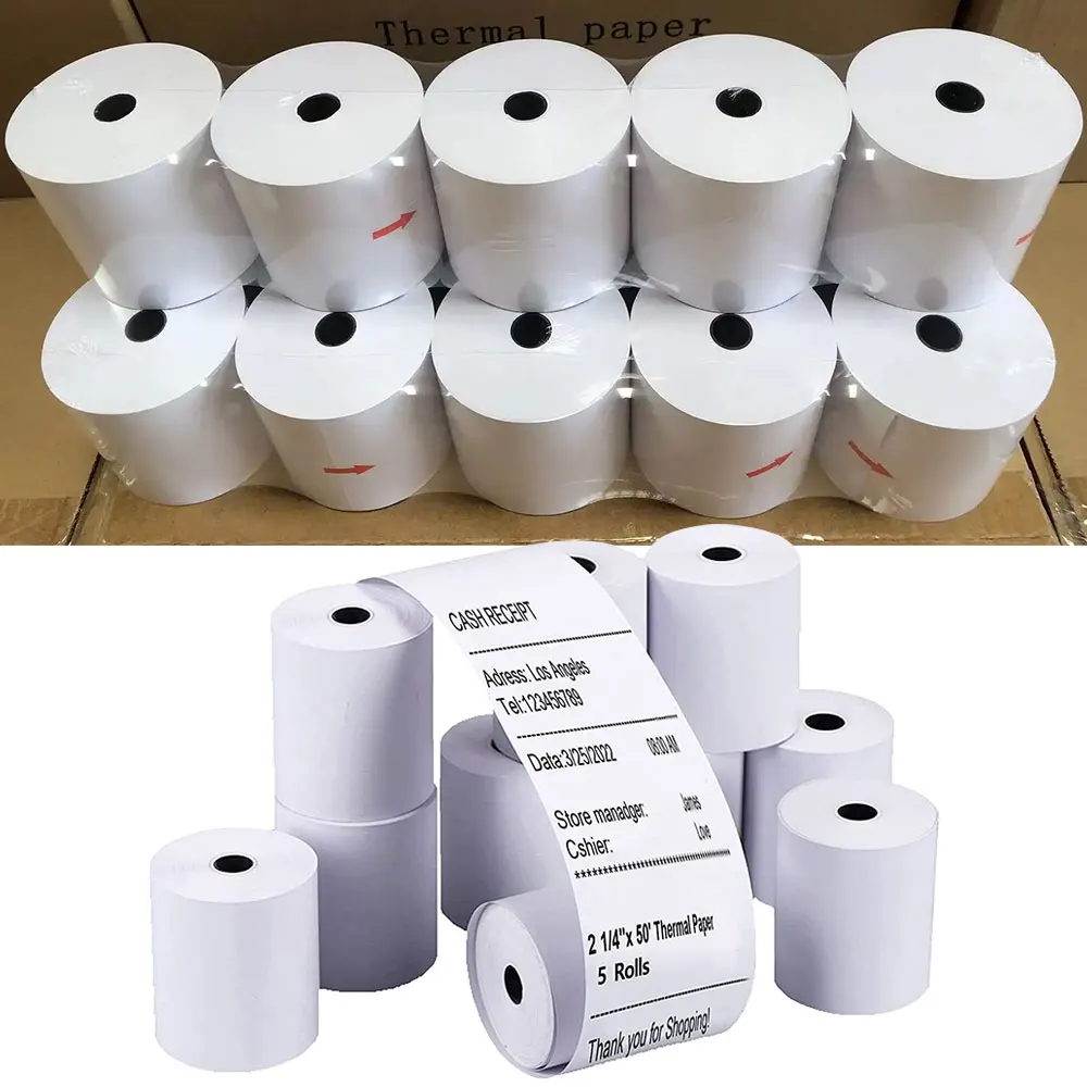 Горячая Распродажа 57 мм x 40 57x30 57x50 58 рулон термобумаги для банкомата Pos-машины медицинского супермаркета